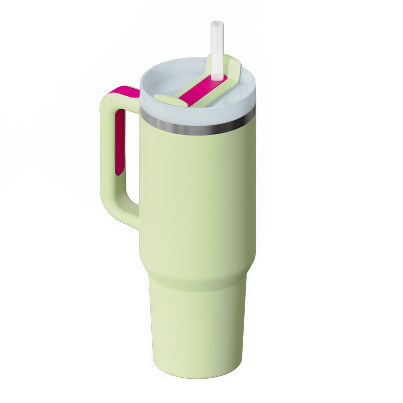 Premium 40oz Insulated Tumbler with Handle & Straw | Stainless Steel Travel Mug