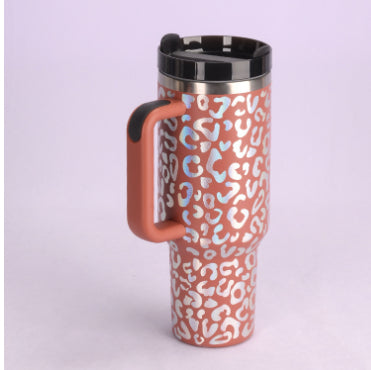 Premium 40oz Insulated Tumbler with Handle & Straw | Stainless Steel Travel Mug