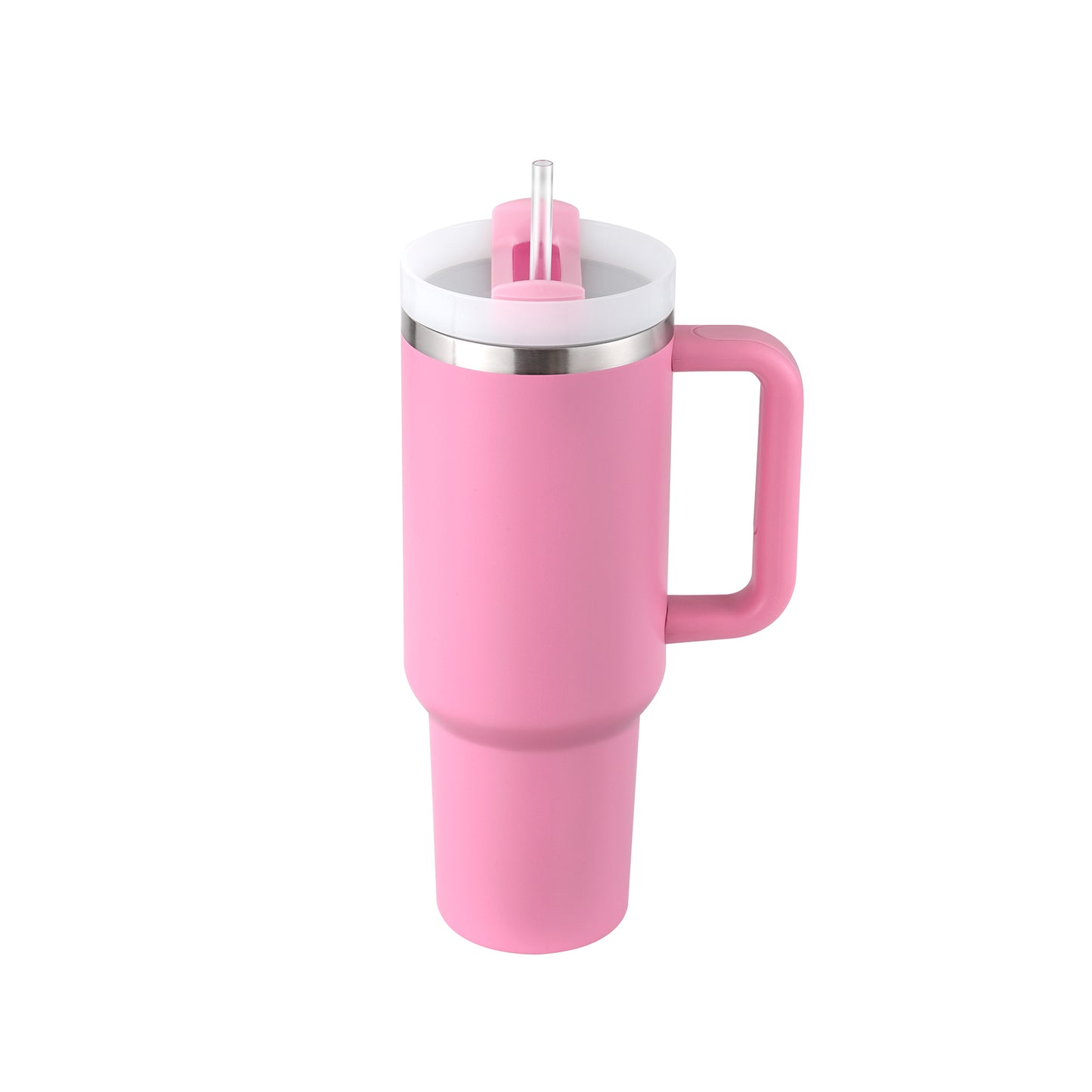 Premium 40oz Insulated Tumbler with Handle & Straw | Stainless Steel Travel Mug