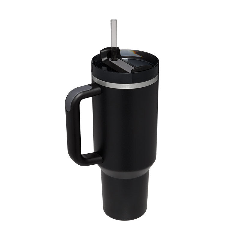 Premium 40oz Insulated Tumbler with Handle & Straw | Stainless Steel Travel Mug