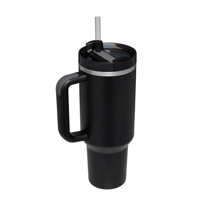 Premium 40oz Insulated Tumbler with Handle & Straw | Stainless Steel Travel Mug